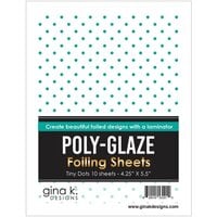 Gina K Designs - Poly-Glaze Foiling Sheets - Tiny Dots