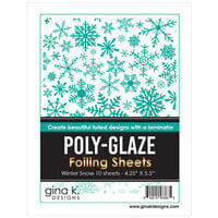Gina K Designs - Poly-Glaze Foiling Sheets - Winter Snow