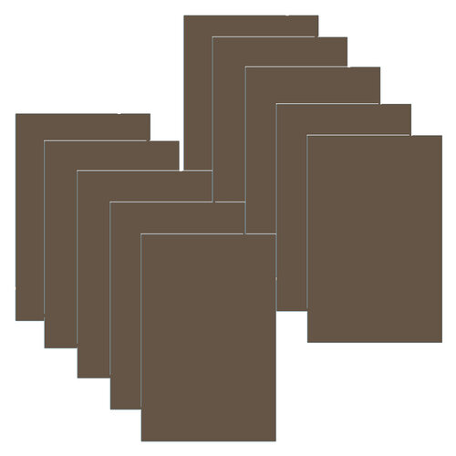 Gina K Designs - 8.5 x 11 Cardstock - Heavy Weight - Charcoal Brown
