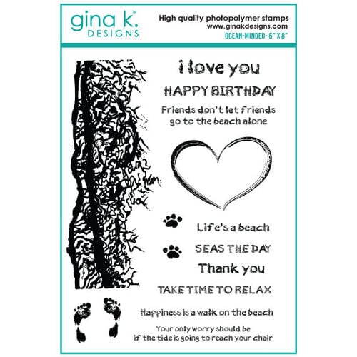 Gina K Designs - Clear Photopolymer Stamps - Ocean - Minded