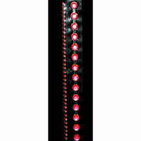 Glitz Design - Frosting Collection - Self-Adhesive Rhinestones - 12" Round Strips - Red