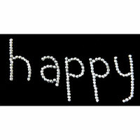 Glitz Design - Frosting Collection - Self-Adhesive Rhinestones - Frosting Happy, CLEARANCE