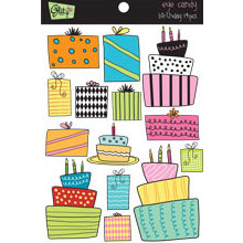 Glitz Design - Eye Candy Collection - Chipboard Stickers with Rhinestones - Eye Candy Party, CLEARANCE