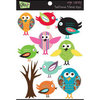 Glitz Design - Eye Candy Collection - Chipboard Stickers with Rhinestones - Eye Candy Feathered Friends, CLEARANCE