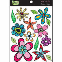 Glitz Design - Eye Candy Collection - Chipboard Stickers with Rhinestones - Eye Candy Flowers