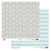Glitz Design - 77 Collection - 12 x 12 Double Sided Paper - Feather
