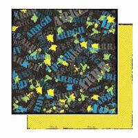 Glitz Design - Angst Collection - 12x12 Double Sided Paper - Argh, CLEARANCE