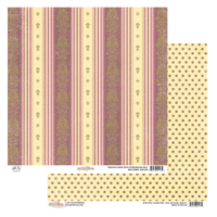 Glitz Design - All Dolled Up Collection - 12 x 12 Double Sided Paper - Rich Stripe