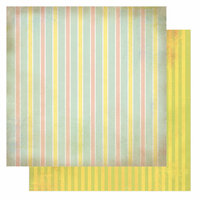 Glitz Design - Afternoon Muse Collection - 12 x 12 Double Sided Paper - Stripe