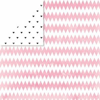 Glitz Design - Brightside Collection - 12 x 12 Double Sided Paper - Chunky Chevron