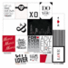 Glitz Design - Black and White Collection - 12 x 12 Double Sided Paper - Bits and Pieces