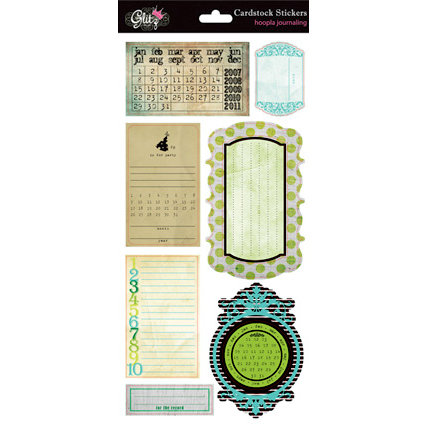 Glitz Design - Hoopla Collection - Cardstock Stickers - Journaling