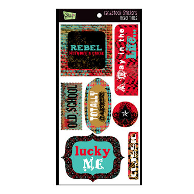 Glitz Design - Rebel Collection - Cardstock Stickers - Titles