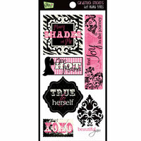 Glitz Design - Hot Mama Collection - Cardstock Stickers - Titles, CLEARANCE