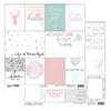 Glitz Design - Carpe Diem Collection - 12 x 12 Double Sided Paper - Bits and Pieces
