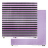 Glitz Design - Plum Crazy Collection - 12 x 12 Double Sided Paper - Plum Crazy Stripe, BRAND NEW