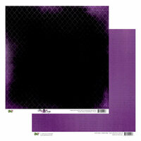 Glitz Design - Plum Crazy Collection - 12 x 12 Double Sided Paper - Plum Crazy Diamonds, BRAND NEW