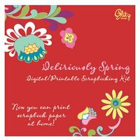 Glitz Design - Deliriously Spring Collection - Digital Printable CD, CLEARANCE