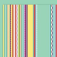Glitz Design - Deliriously Spring Collection - 12x12 Double Sided Paper - Stripe, CLEARANCE