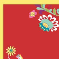 Glitz Designs - Deliriously Spring Collection - 12x12 Double Sided Paper - Red, CLEARANCE
