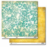 Glitz Design - Dance in Sunshine Collection - 12 x 12 Double Sided Paper - Damask