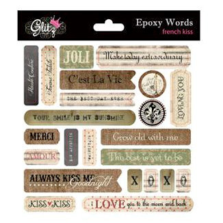 Glitz Design - French Kiss Collection - Epoxy Stickers