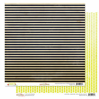 Glitz Design - Finnley Collection - 12 x 12 Double Sided Paper - Stripe