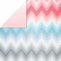 Glitz Design - Felicity Collection - 12 x 12 Double Sided Paper - Chevron