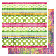 Glitz Design - Gigi Collection - 12x12 Double Sided Paper - Stripe, CLEARANCE