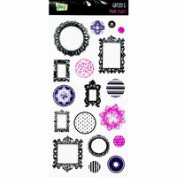 Glitz Design - Plum Crazy Collection - Glitzers - Transparent Stickers with Jewels - Plum Crazy