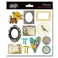 Glitz Design - Dance in Sunshine Collection - Glitzers - Transparent Stickers with Jewels