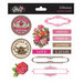 Glitz Design - Pretty in Pink Collection - Glitzers - Transparent Stickers with Jewels