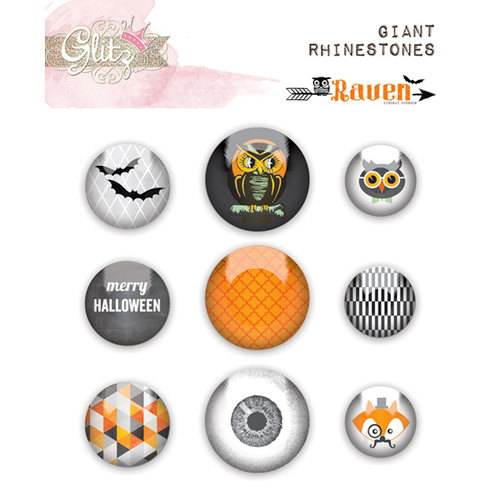 Glitz Design - Raven Collection - Halloween - Giant Rhinestones