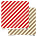 Glitz Design - Hello December Collection - Christmas - 12 x 12 Double Sided Paper - Stripe