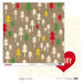 Glitz Design - Hello December Collection - Christmas - 12 x 12 Double Sided Paper - Trees