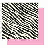Glitz Design - Hot Mama Collection - 12x12 Double Sided Paper - Hot Mama Zebra