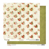 Glitz Design - Joyeux Noel Collection - Christmas - 12 x 12 Double Sided Paper - Floral