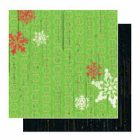 Glitz Design - Kringle Collection - 12x12 Double Sided Paper - Snowflakes, CLEARANCE