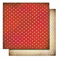 Glitz Design - Love Nest Collection - 12 x 12 Double Sided Paper - Polka, BRAND NEW