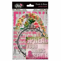 Glitz Design - Pretty in Pink Collection - Transparency Pieces - Peek-A-Boo