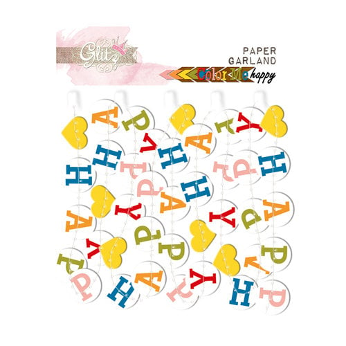 Glitz Design - Color Me Happy Collection - Paper Garland