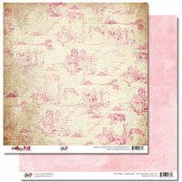 Glitz Design - Pretty in Pink Collection - 12 x 12 Double Sided Paper - Toile