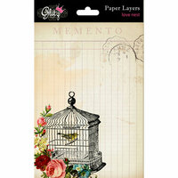 Glitz Design - Love Nest Collection - Paper Layers - 5 x 7, BRAND NEW