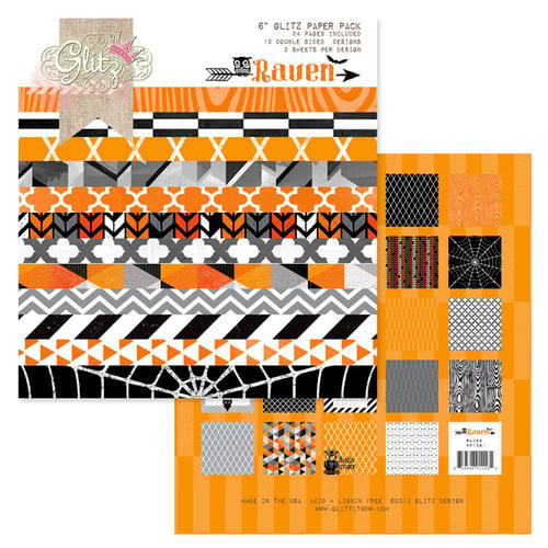 Glitz Design - Raven Collection - Halloween - 6 x 6 Paper Pad
