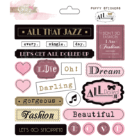 Glitz Design - All Dolled Up Collection - Puffy Stickers