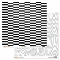 Glitz Design - Raven Collection - Halloween - 12 x 12 Double Sided Paper - Lines