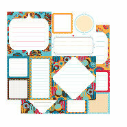 Glitz Designs - Rhapsody Collection - 12x12 Double Sided Paper - Rhapsody Journaling, CLEARANCE