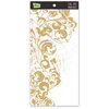 Glitz Design - Rub Ons - 12 Inch Bronze Gold Flourish
