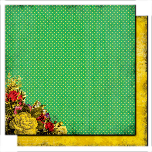 Glitz Design - Scarlett Collection - 12 x 12 Double Sided Paper - Polka, CLEARANCE