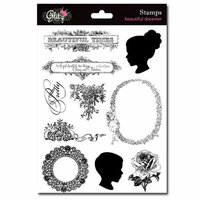 Glitz Design - Beautiful Dreamer Collection - Clear Acrylic Stamps
